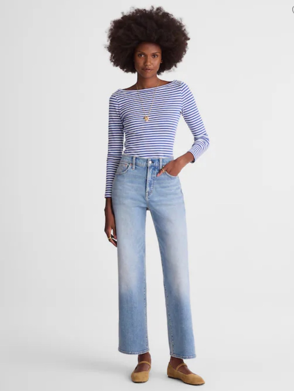 Madewell Petite Perfect Vintage Wide-Leg Crop Jean -Raebrook WashComfort Stretch